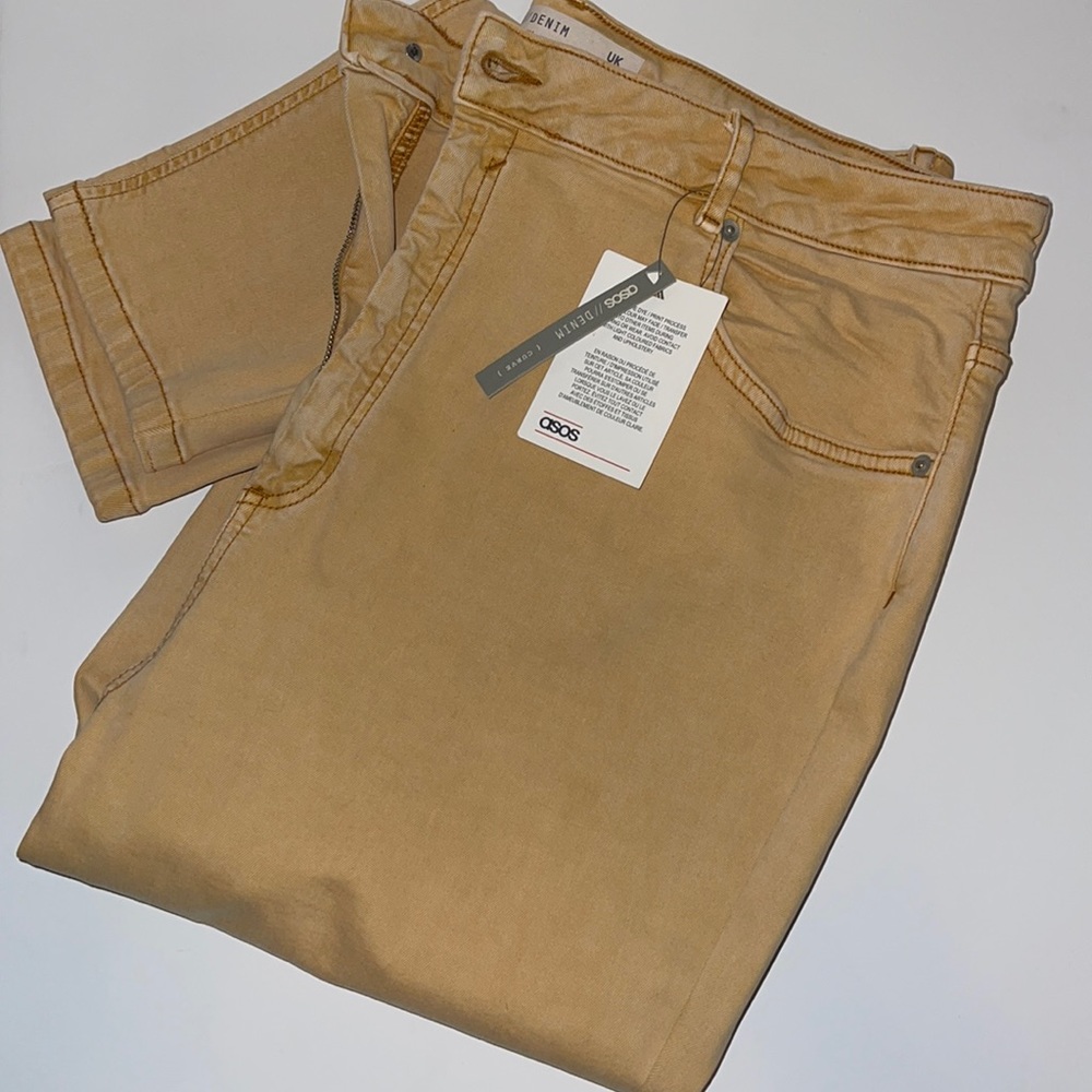 Asos Curve High Waist Mom Jeans Sz16 32in